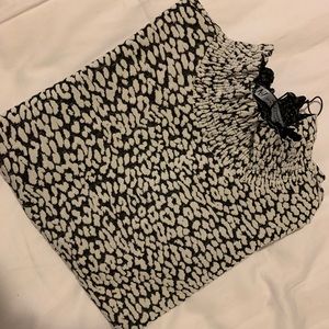 Leopard Puffed Shoulders